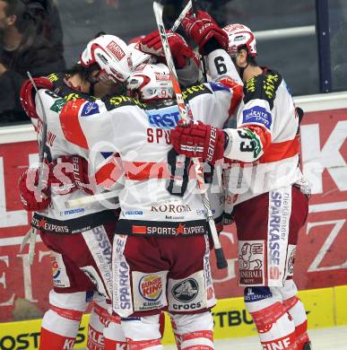 EBEL. Eishockey Bundesliga. VSV gegen KAC. Torjubel KAC. Villach, am 29.10.2010.
Foto: Kuess 

---
pressefotos, pressefotografie, kuess, qs, qspictures, sport, bild, bilder, bilddatenbank