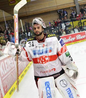 EBEL. Eishockey Bundesliga. VSV gegen KAC. Andy Chiodo (KAC). Villach, am 29.10.2010.
Foto: Kuess 

---
pressefotos, pressefotografie, kuess, qs, qspictures, sport, bild, bilder, bilddatenbank