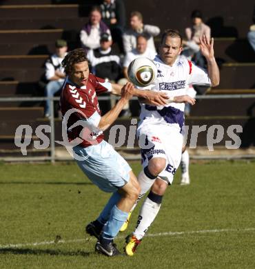 Fussball. Regionalliga. SAK gegen SV Feldkirchen. Wakonig Martin (SAK), Stoxreiter Gunther (Feldkirchen). Klagenfurt, 30.10.2010.
Foto: Nadja Kuess 

---
pressefotos, pressefotografie, kuess, qs, qspictures, sport, bild, bilder, bilddatenbank