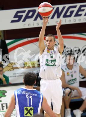 Basketball Bundesliga. Woerthersee Piraten gegen UBSC Graz.   Gunther Zajic (Piraten). Klagenfurt, 30.10.2010.
Foto:  Kuess

---
pressefotos, pressefotografie, kuess, qs, qspictures, sport, bild, bilder, bilddatenbank