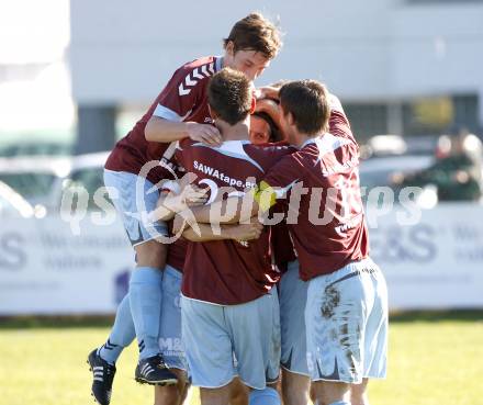 Fussball. Regionalliga. SAK gegen SV Feldkirchen. Torjubel (Feldkirchen). Klagenfurt, 30.10.2010.
Foto: Nadja Kuess 

---
pressefotos, pressefotografie, kuess, qs, qspictures, sport, bild, bilder, bilddatenbank