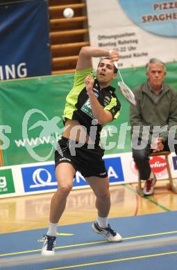 Badminton Bundesliga. ASKOE Kelag Kaernten gegen ASV Pressbaum. Krasimir Yankov (Kaernten). Klagenfurt, am 30.10.2010.
Foto: Kuess
---
pressefotos, pressefotografie, kuess, qs, qspictures, sport, bild, bilder, bilddatenbank