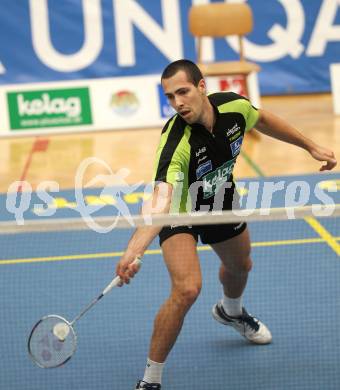 Badminton Bundesliga. ASKOE Kelag Kaernten gegen ASV Pressbaum. Krasimir Yankov (Kaernten). Klagenfurt, am 30.10.2010.
Foto: Kuess
---
pressefotos, pressefotografie, kuess, qs, qspictures, sport, bild, bilder, bilddatenbank