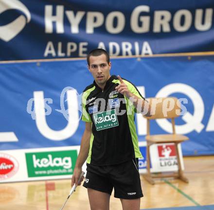 Badminton Bundesliga. ASKOE Kelag Kaernten gegen ASV Pressbaum. Krasimir Yankov (Kaernten). Klagenfurt, am 30.10.2010.
Foto: Kuess
---
pressefotos, pressefotografie, kuess, qs, qspictures, sport, bild, bilder, bilddatenbank