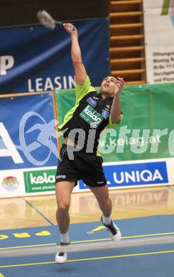 Badminton Bundesliga. ASKOE Kelag Kaernten gegen ASV Pressbaum. Krasimir Yankov (Kaernten). Klagenfurt, am 30.10.2010.
Foto: Kuess
---
pressefotos, pressefotografie, kuess, qs, qspictures, sport, bild, bilder, bilddatenbank