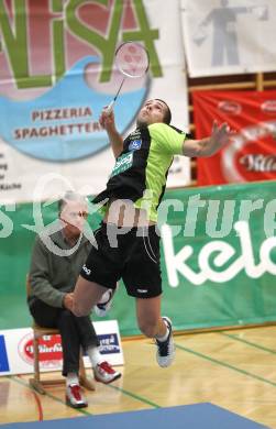 Badminton Bundesliga. ASKOE Kelag Kaernten gegen ASV Pressbaum. Krasimir Yankov (Kaernten). Klagenfurt, am 30.10.2010.
Foto: Kuess
---
pressefotos, pressefotografie, kuess, qs, qspictures, sport, bild, bilder, bilddatenbank