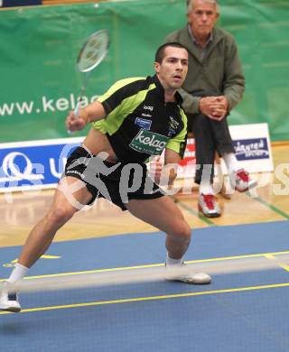 Badminton Bundesliga. ASKOE Kelag Kaernten gegen ASV Pressbaum. Krasimir Yankov (Kaernten). Klagenfurt, am 30.10.2010.
Foto: Kuess
---
pressefotos, pressefotografie, kuess, qs, qspictures, sport, bild, bilder, bilddatenbank