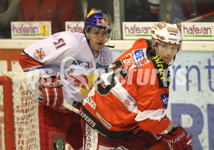 EBEL. Eishockey Bundesliga. KAC gegen EC Red Bull Salzburg. Kirk Furey (KAC), Matthias Trattnig (Salzburg). Klagenfurt, am 31.10.2010.
Foto: Kuess
---
pressefotos, pressefotografie, kuess, qs, qspictures, sport, bild, bilder, bilddatenbank