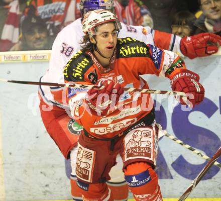 EBEL. Eishockey Bundesliga. KAC gegen EC Red Bull Salzburg. Martin Schumnig (KAC). Klagenfurt, am 31.10.2010.
Foto: Kuess
---
pressefotos, pressefotografie, kuess, qs, qspictures, sport, bild, bilder, bilddatenbank