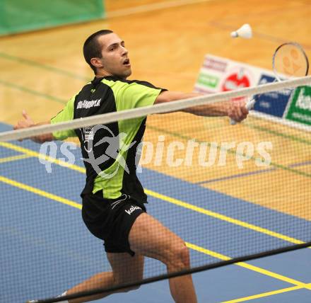 Badminton Bundesliga. ASKOE Kelag Kaernten gegen ASV Pressbaum. Krasimir Yankov (Kaernten). Klagenfurt, am 30.10.2010.
Foto: Kuess
---
pressefotos, pressefotografie, kuess, qs, qspictures, sport, bild, bilder, bilddatenbank