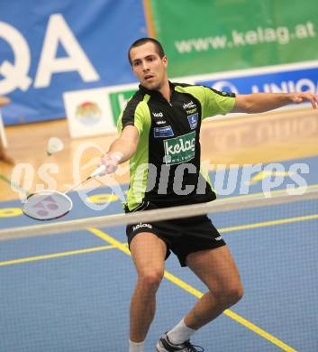 Badminton Bundesliga. ASKOE Kelag Kaernten gegen ASV Pressbaum. Krasimir Yankov (Kaernten). Klagenfurt, am 30.10.2010.
Foto: Kuess
---
pressefotos, pressefotografie, kuess, qs, qspictures, sport, bild, bilder, bilddatenbank