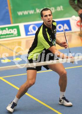 Badminton Bundesliga. ASKOE Kelag Kaernten gegen ASV Pressbaum. Krasimir Yankov (Kaernten). Klagenfurt, am 30.10.2010.
Foto: Kuess
---
pressefotos, pressefotografie, kuess, qs, qspictures, sport, bild, bilder, bilddatenbank