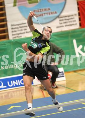 Badminton Bundesliga. ASKOE Kelag Kaernten gegen ASV Pressbaum. Krasimir Yankov (Kaernten). Klagenfurt, am 30.10.2010.
Foto: Kuess
---
pressefotos, pressefotografie, kuess, qs, qspictures, sport, bild, bilder, bilddatenbank