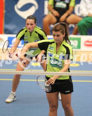 Badminton Bundesliga. ASKOE Kelag Kaernten gegen ASV Pressbaum. Bistra Maneva, Stasa Poznanovic (Kaernten). Klagenfurt, am 30.10.2010.
Foto: Kuess
---
pressefotos, pressefotografie, kuess, qs, qspictures, sport, bild, bilder, bilddatenbank