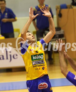 Volleyball. Aich/Dob gegen ACH Bled. Robert Koch (Aich). Prevalje, 9.10.2010.
Foto: Kuess
---
pressefotos, pressefotografie, kuess, qs, qspictures, sport, bild, bilder, bilddatenbank