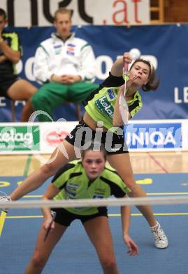 Badminton Bundesliga. ASKOE Kelag Kaernten gegen ASV Pressbaum. Bistra Maneva, Stasa Poznanovic (Kaernten). Klagenfurt, am 30.10.2010.
Foto: Kuess
---
pressefotos, pressefotografie, kuess, qs, qspictures, sport, bild, bilder, bilddatenbank