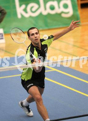 Badminton Bundesliga. ASKOE Kelag Kaernten gegen ASV Pressbaum. Krasimir Yankov (Kaernten). Klagenfurt, am 30.10.2010.
Foto: Kuess
---
pressefotos, pressefotografie, kuess, qs, qspictures, sport, bild, bilder, bilddatenbank