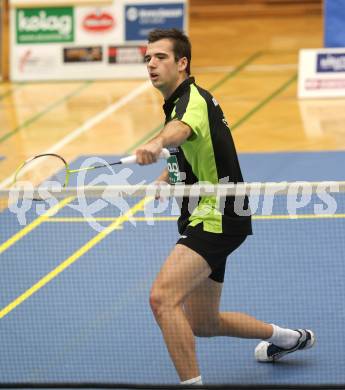 Badminton Bundesliga. ASKOE Kelag Kaernten gegen ASV Pressbaum. Iztok Utrosa (Kaernten). Klagenfurt, am 30.10.2010.
Foto: Kuess
---
pressefotos, pressefotografie, kuess, qs, qspictures, sport, bild, bilder, bilddatenbank