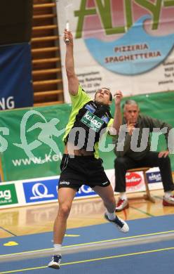 Badminton Bundesliga. ASKOE Kelag Kaernten gegen ASV Pressbaum. Krasimir Yankov (Kaernten). Klagenfurt, am 30.10.2010.
Foto: Kuess
---
pressefotos, pressefotografie, kuess, qs, qspictures, sport, bild, bilder, bilddatenbank