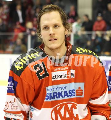 EBEL. Eishockey Bundesliga. KAC gegen HK Acroni Jesenice. Manuel Geier (KAC). Klagenfurt, am 10.10.2010.
Foto: Kuess 

---
pressefotos, pressefotografie, kuess, qs, qspictures, sport, bild, bilder, bilddatenbank