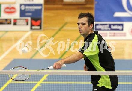 Badminton Bundesliga. ASKOE Kelag Kaernten gegen ASV Pressbaum. Iztok Utrosa (Kaernten). Klagenfurt, am 30.10.2010.
Foto: Kuess
---
pressefotos, pressefotografie, kuess, qs, qspictures, sport, bild, bilder, bilddatenbank