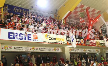 EBEL. Eishockey Bundesliga. KAC gegen HK Acroni Jesenice. Fans (KAC). Klagenfurt, am 10.10.2010.
Foto: Kuess 

---
pressefotos, pressefotografie, kuess, qs, qspictures, sport, bild, bilder, bilddatenbank