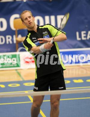 Badminton Bundesliga. ASKOE Kelag Kaernten gegen ASV Pressbaum. Michael Trojan (Kaernten). Klagenfurt, am 30.10.2010.
Foto: Kuess
---
pressefotos, pressefotografie, kuess, qs, qspictures, sport, bild, bilder, bilddatenbank