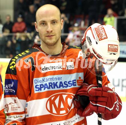 EBEL. Eishockey Bundesliga. KAC gegen HK Acroni Jesenice. Herbert Ratz (KAC). Klagenfurt, am 10.10.2010.
Foto: Kuess 

---
pressefotos, pressefotografie, kuess, qs, qspictures, sport, bild, bilder, bilddatenbank