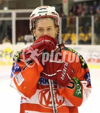 EBEL. Eishockey Bundesliga. KAC gegen HK Acroni Jesenice. Tyler Scofield (KAC). Klagenfurt, am 10.10.2010.
Foto: Kuess 

---
pressefotos, pressefotografie, kuess, qs, qspictures, sport, bild, bilder, bilddatenbank