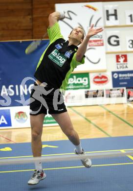 Badminton Bundesliga. ASKOE Kelag Kaernten gegen ASV Pressbaum. Michael Trojan (Kaernten). Klagenfurt, am 30.10.2010.
Foto: Kuess
---
pressefotos, pressefotografie, kuess, qs, qspictures, sport, bild, bilder, bilddatenbank