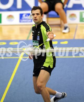 Badminton Bundesliga. ASKOE Kelag Kaernten gegen ASV Pressbaum. Iztok Utrosa (Kaernten). Klagenfurt, am 30.10.2010.
Foto: Kuess
---
pressefotos, pressefotografie, kuess, qs, qspictures, sport, bild, bilder, bilddatenbank