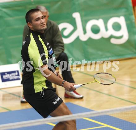 Badminton Bundesliga. ASKOE Kelag Kaernten gegen ASV Pressbaum. Julian Hristov (Kaernten). Klagenfurt, am 30.10.2010.
Foto: Kuess
---
pressefotos, pressefotografie, kuess, qs, qspictures, sport, bild, bilder, bilddatenbank