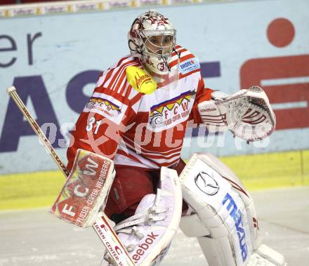 EBEL. Eishockey Bundesliga. KAC gegen EV Vienna Capitals. Andy Chiodo (KAC). Klagenfurt, 5.11.2010.
Foto: Kuess 

---
pressefotos, pressefotografie, kuess, qs, qspictures, sport, bild, bilder, bilddatenbank