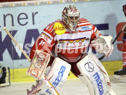 EBEL. Eishockey Bundesliga. KAC gegen EV Vienna Capitals. Andy Chiodo (KAC). Klagenfurt, 5.11.2010.
Foto: Kuess 

---
pressefotos, pressefotografie, kuess, qs, qspictures, sport, bild, bilder, bilddatenbank