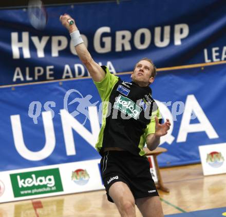 Badminton Bundesliga. ASKOE Kelag Kaernten gegen ASV Pressbaum. Michael Trojan (Kaernten). Klagenfurt, am 30.10.2010.
Foto: Kuess
---
pressefotos, pressefotografie, kuess, qs, qspictures, sport, bild, bilder, bilddatenbank