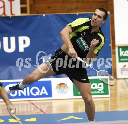 Badminton Bundesliga. ASKOE Kelag Kaernten gegen ASV Pressbaum. Krasimir Yankov (Kaernten). Klagenfurt, am 30.10.2010.
Foto: Kuess
---
pressefotos, pressefotografie, kuess, qs, qspictures, sport, bild, bilder, bilddatenbank