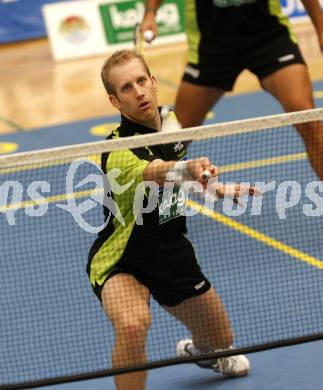 Badminton Bundesliga. ASKOE Kelag Kaernten gegen ASV Pressbaum. Michael Trojan (Kaernten). Klagenfurt, am 30.10.2010.
Foto: Kuess
---
pressefotos, pressefotografie, kuess, qs, qspictures, sport, bild, bilder, bilddatenbank