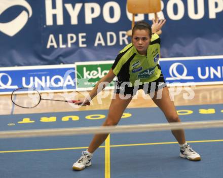 Badminton Bundesliga. ASKOE Kelag Kaernten gegen ASV Pressbaum. Stasa Poznanovic (Kaernten). Klagenfurt, am 30.10.2010.
Foto: Kuess
---
pressefotos, pressefotografie, kuess, qs, qspictures, sport, bild, bilder, bilddatenbank