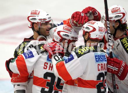 EBEL. Eishockey Bundesliga.  VSV gegen KAC. Torjubel KAC. Villach, am 7.11.2010.
Foto: Kuess 


---
pressefotos, pressefotografie, kuess, qs, qspictures, sport, bild, bilder, bilddatenbank