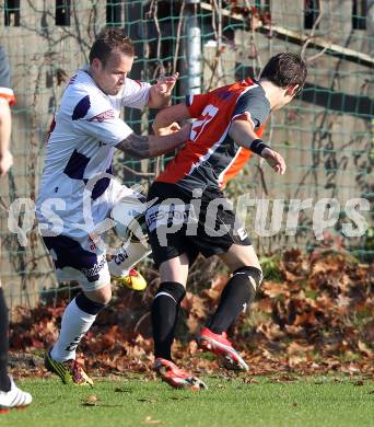 Fussball Regionalliga. SAK gegen ASK Stadtwerke Sparkasse Voitsberg. Martin Wakonig (SAK), Martin Hiden (Voitsberg). Klagenfurt, am 13.11.2010.
Foto: Kuess
---
pressefotos, pressefotografie, kuess, qs, qspictures, sport, bild, bilder, bilddatenbank