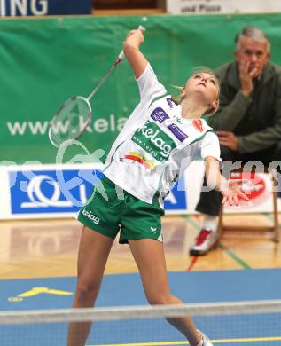 Badminton Bundesliga. ASKOE Kelag Kaernten gegen Vorchdorf. Elisa Widowitz (Kaernten). Klagenfurt, am 30.10.2010.
Foto: Kuess
---
pressefotos, pressefotografie, kuess, qs, qspictures, sport, bild, bilder, bilddatenbank