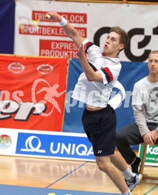 Badminton Bundesliga. ASKOE Kelag Kaernten gegen ASV Pressbaum. Dominik Trojan (Kaernten). Klagenfurt, am 30.10.2010.
Foto: Kuess
---
pressefotos, pressefotografie, kuess, qs, qspictures, sport, bild, bilder, bilddatenbank