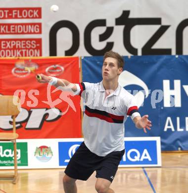 Badminton Bundesliga. ASKOE Kelag Kaernten gegen Vorchdorf. Dominik Trojan (Kaernten). Klagenfurt, am 30.10.2010.
Foto: Kuess
---
pressefotos, pressefotografie, kuess, qs, qspictures, sport, bild, bilder, bilddatenbank