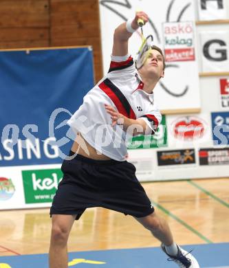 Badminton Bundesliga. ASKOE Kelag Kaernten gegen Vorchdorf. Dominik Trojan (Kaernten). Klagenfurt, am 30.10.2010.
Foto: Kuess
---
pressefotos, pressefotografie, kuess, qs, qspictures, sport, bild, bilder, bilddatenbank