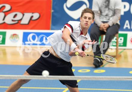 Badminton Bundesliga. ASKOE Kelag Kaernten gegen ASV Pressbaum. Dominik Trojan (Kaernten). Klagenfurt, am 30.10.2010.
Foto: Kuess
---
pressefotos, pressefotografie, kuess, qs, qspictures, sport, bild, bilder, bilddatenbank