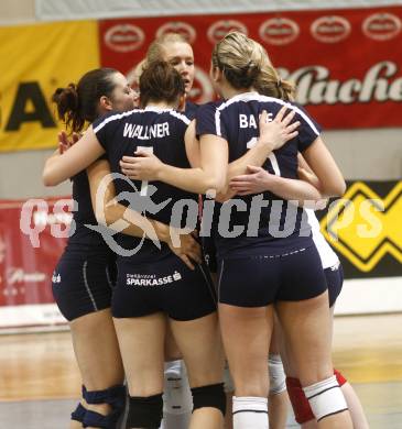 Volleyball MEL. ATSC Wildcats gegen ZOK Split. Jubel (Wildcats). Klagenfurt, am 6.11.2010.
Foto: Kuess
---
pressefotos, pressefotografie, kuess, qs, qspictures, sport, bild, bilder, bilddatenbank