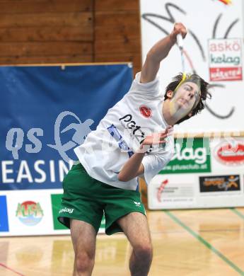 Badminton Bundesliga. ASKOE Kelag Kaernten gegen Vorchdorf. Markus Goenitzer (Kaernten). Klagenfurt, am 30.10.2010.
Foto: Kuess
---
pressefotos, pressefotografie, kuess, qs, qspictures, sport, bild, bilder, bilddatenbank