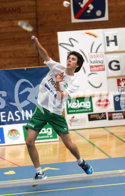 Badminton Bundesliga. ASKOE Kelag Kaernten gegen Vorchdorf. Markus Goenitzer (Kaernten). Klagenfurt, am 30.10.2010.
Foto: Kuess
---
pressefotos, pressefotografie, kuess, qs, qspictures, sport, bild, bilder, bilddatenbank