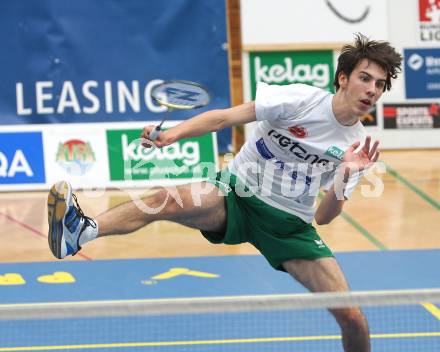 Badminton Bundesliga. ASKOE Kelag Kaernten gegen Vorchdorf. Markus Goenitzer (Kaernten). Klagenfurt, am 30.10.2010.
Foto: Kuess
---
pressefotos, pressefotografie, kuess, qs, qspictures, sport, bild, bilder, bilddatenbank