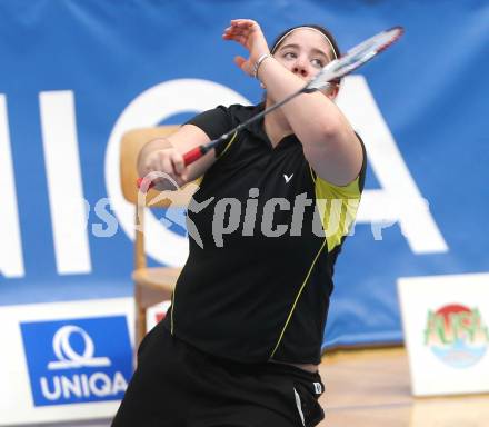 Badminton Bundesliga. ASKOE Kelag Kaernten gegen Vorchdorf. Belinda Heber (Kaernten). Klagenfurt, am 30.10.2010.
Foto: Kuess
---
pressefotos, pressefotografie, kuess, qs, qspictures, sport, bild, bilder, bilddatenbank